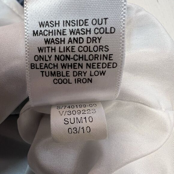 Banana Republic Skirt XS Pockets Blue & White Adorable Lined Elasticated Waist - Picture 6 of 8